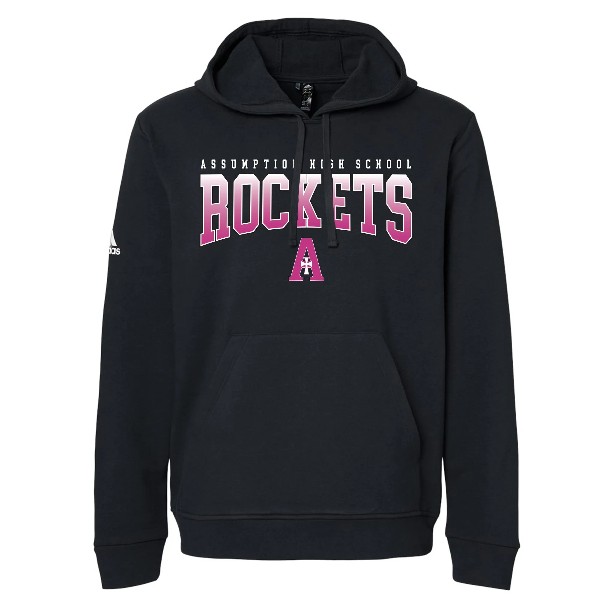 Sweatshirt - Adidas Hoodie - Black - Ombre AHS Rockets