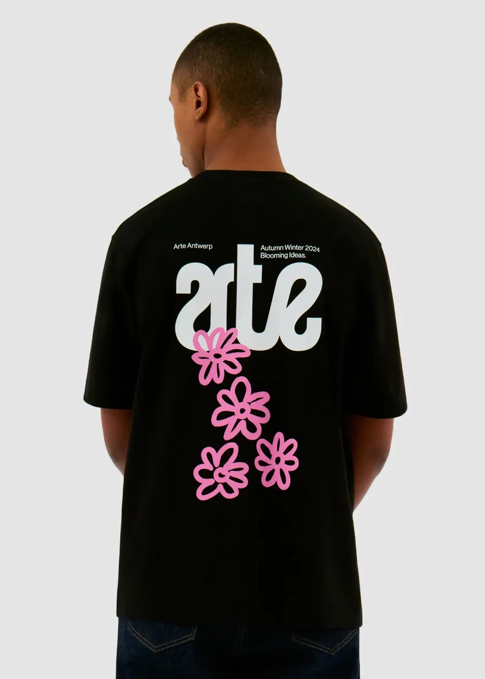 T-shirt Arte Flowers Back