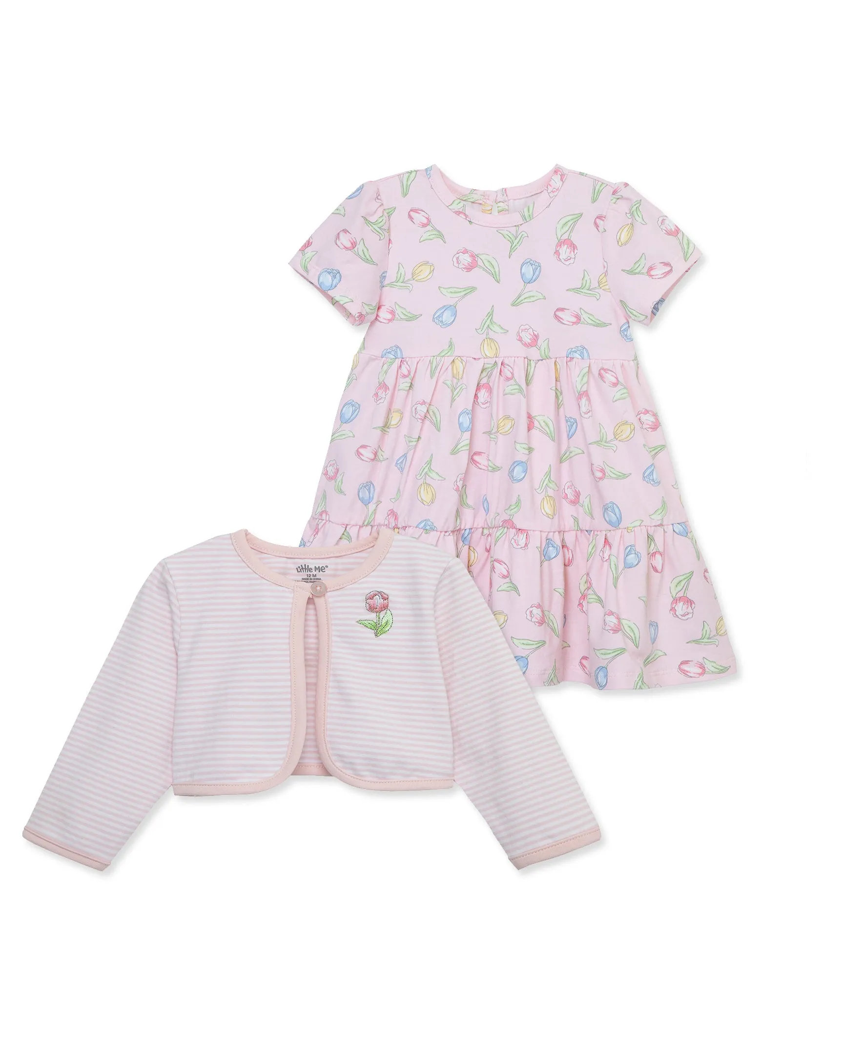 Tulip Knit Toddler Dress Set (2T-4T)