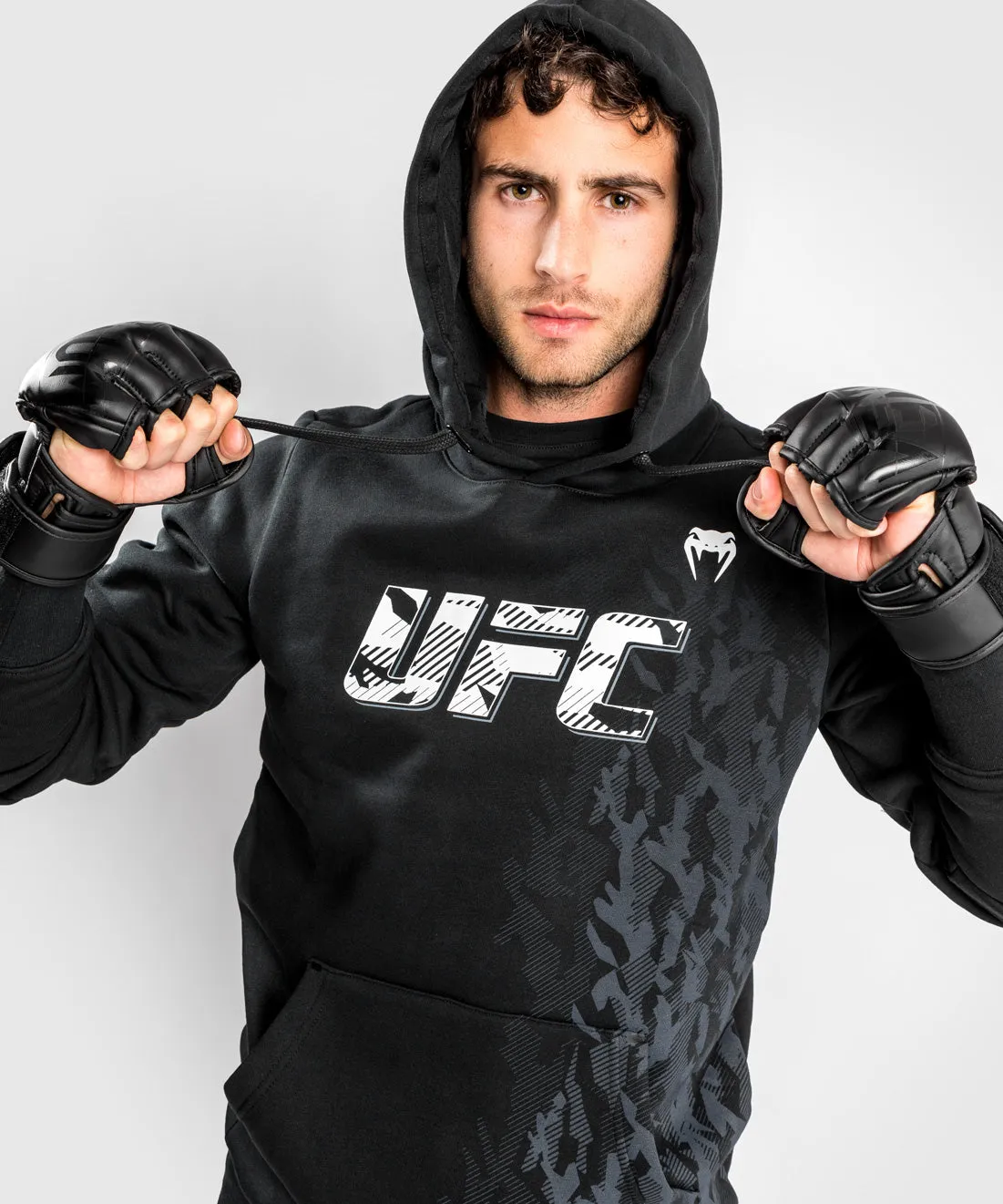 UFC Venum Authentic Fight Week Men's Pullover Hoodie - Black