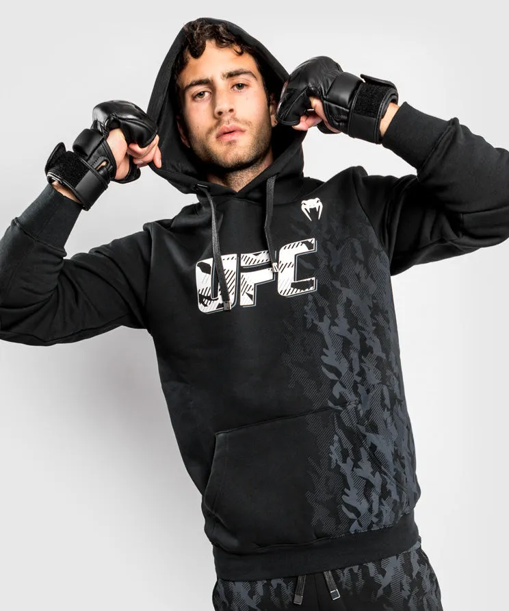 UFC Venum Authentic Fight Week Men's Pullover Hoodie - Black