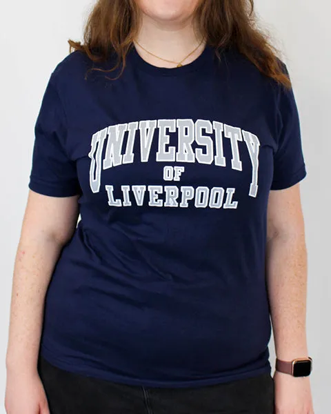 University of Liverpool American Letters Tees