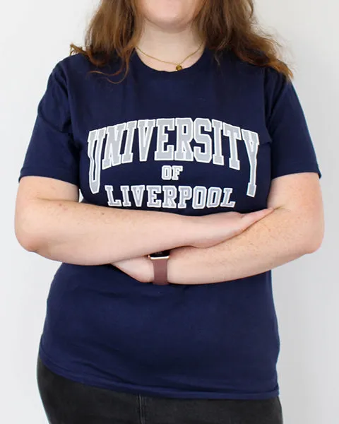 University of Liverpool American Letters Tees