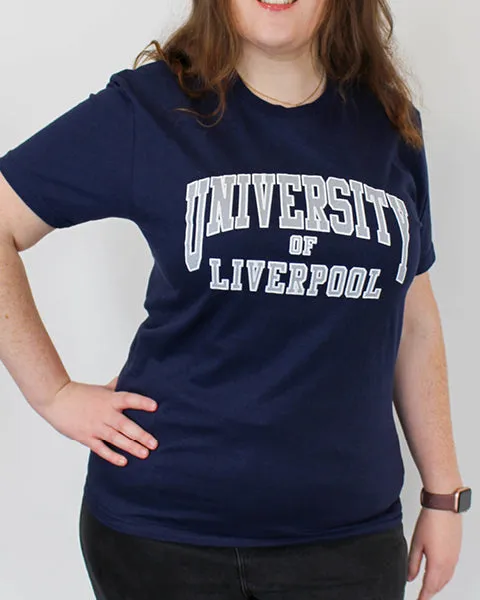 University of Liverpool American Letters Tees