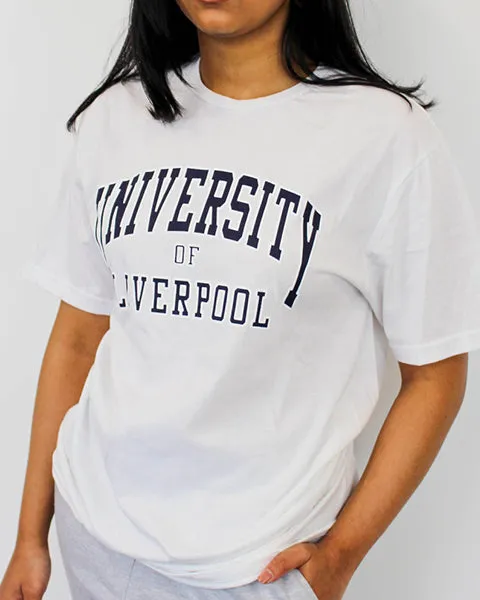 University of Liverpool American Letters Tees