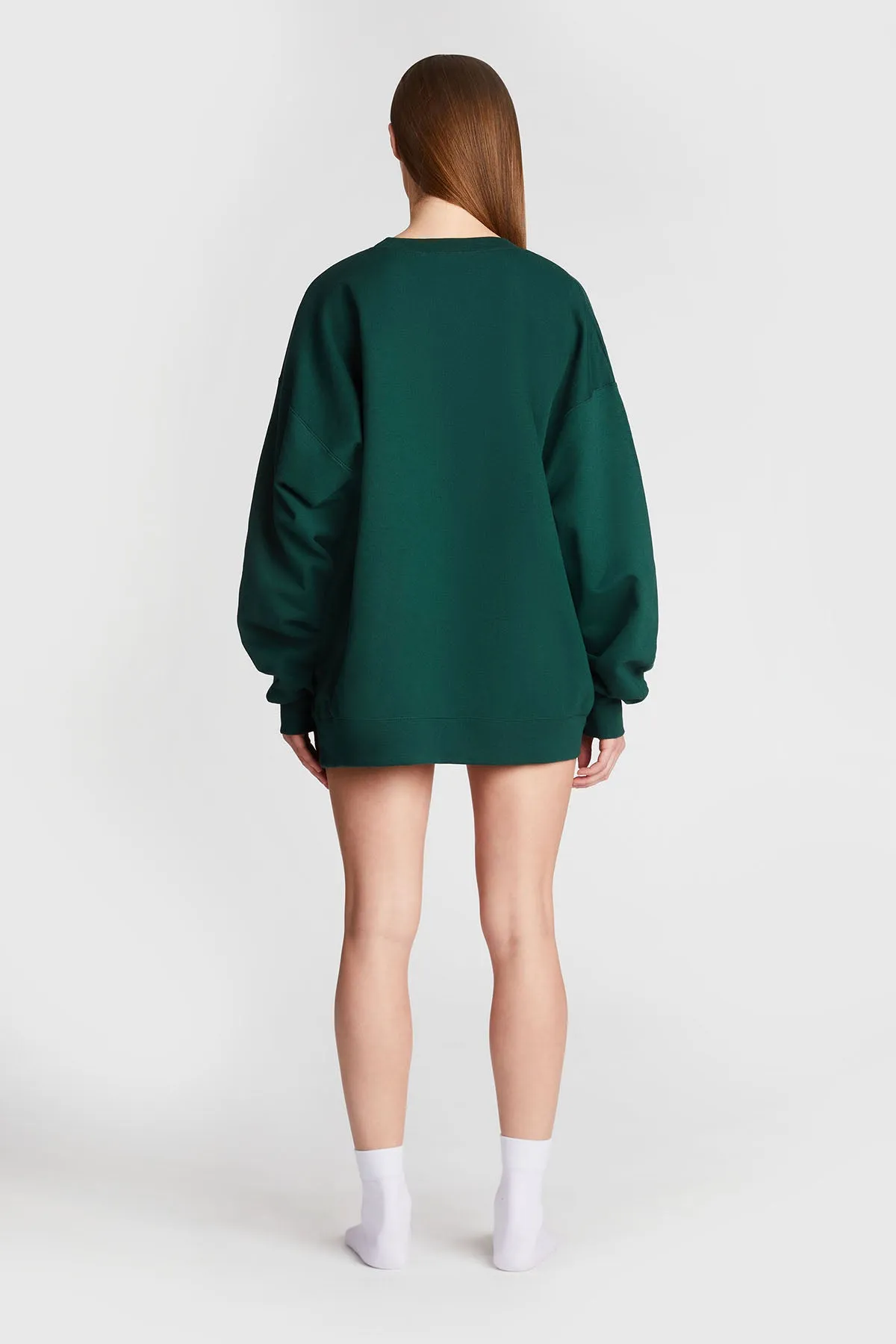 VARSITY SWEATSHIRT HUNTER GREEN