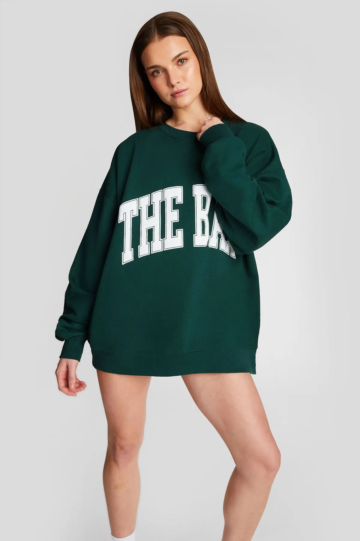 VARSITY SWEATSHIRT HUNTER GREEN