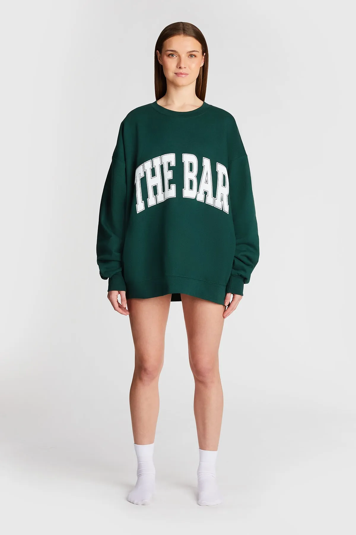 VARSITY SWEATSHIRT HUNTER GREEN