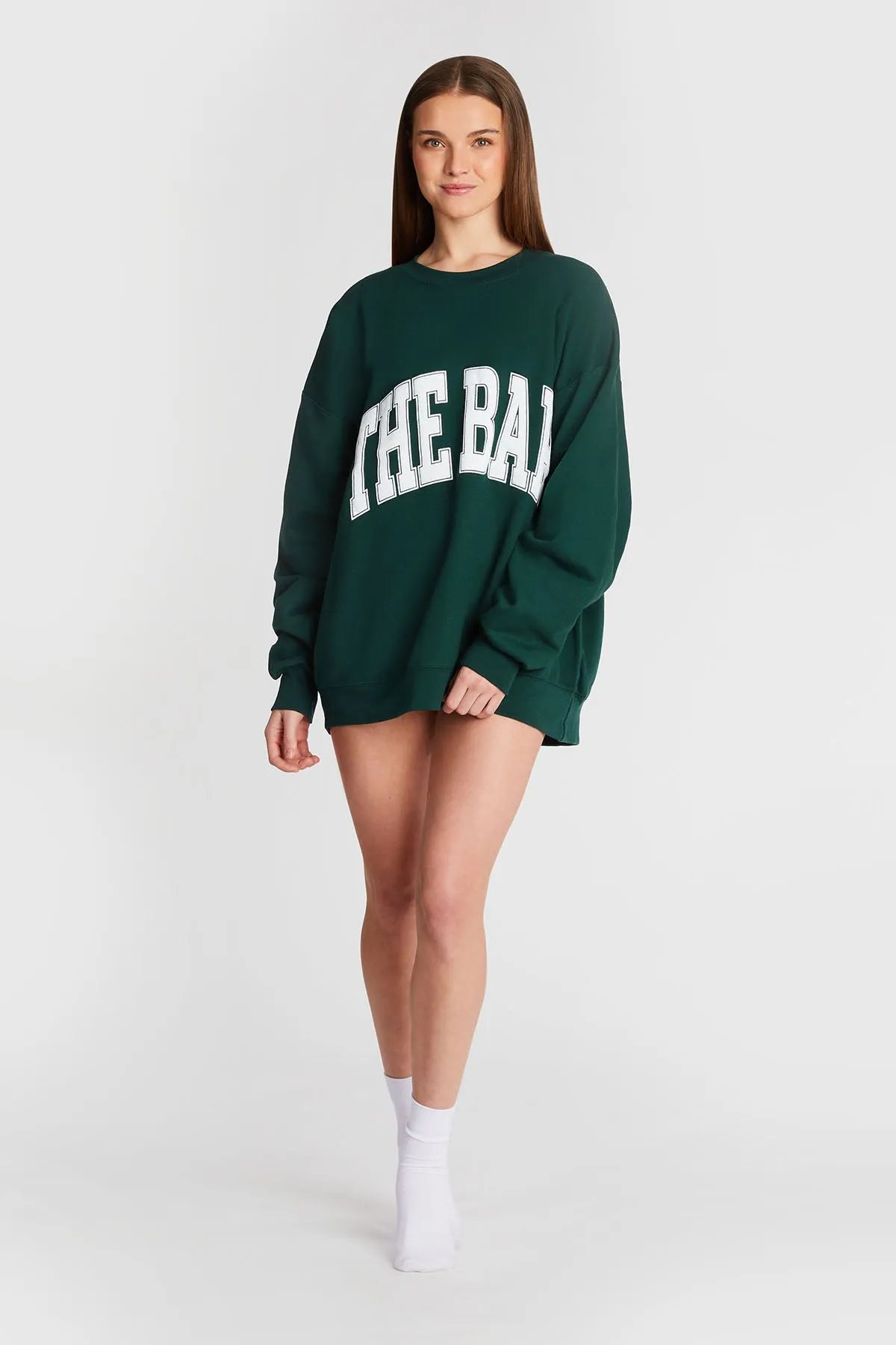 VARSITY SWEATSHIRT HUNTER GREEN