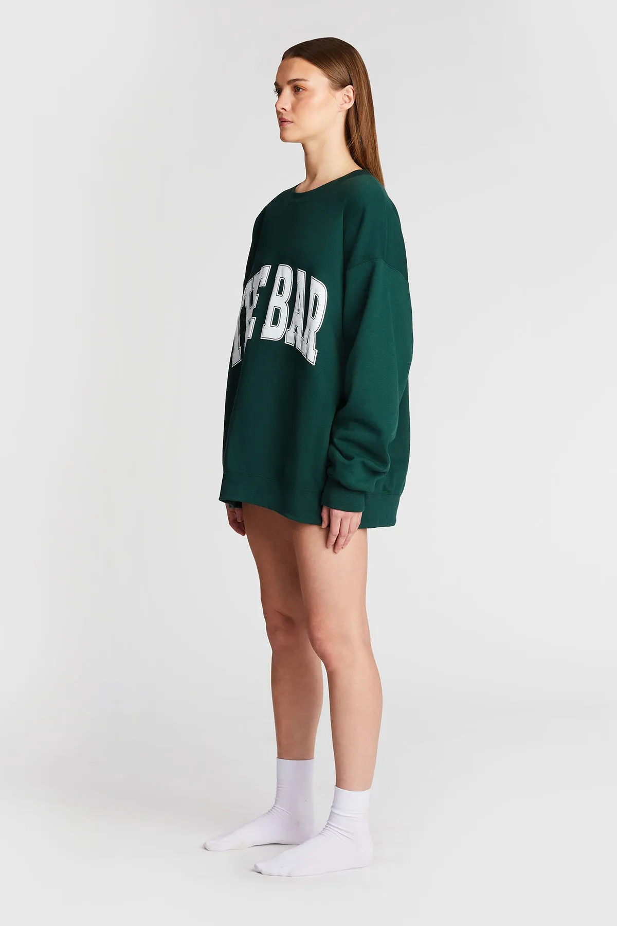 VARSITY SWEATSHIRT HUNTER GREEN